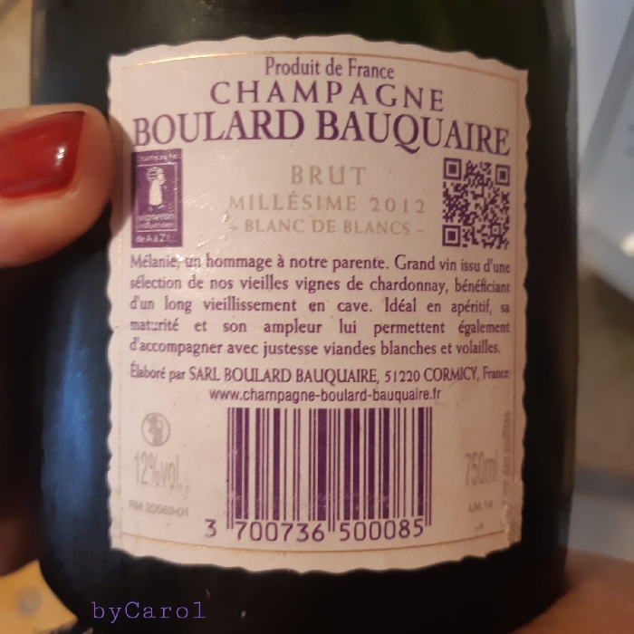 Champagne Maison Boulard-Bauquaire Cuvée Mélanie