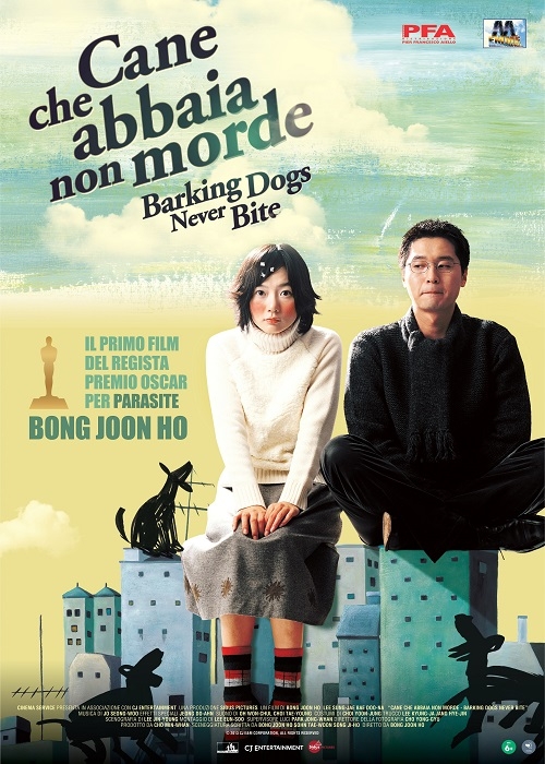 Esce in sala il 27 aprile, per la prima volta in Italia, Cane che abbaia non morde, il film-debutto del regista coreano Bong Joon-Ho, Premio Oscar per Parasite