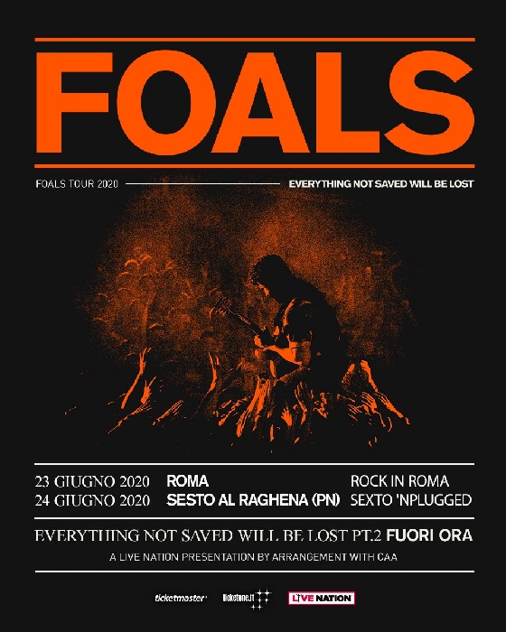 Foals live in Italia Giugno 2020