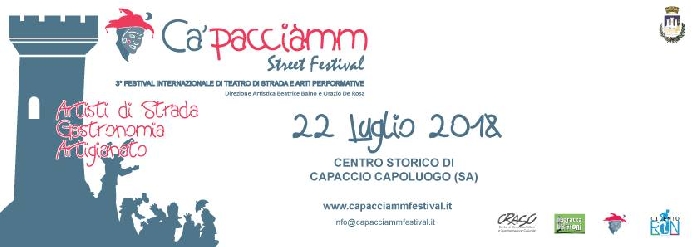 Gli Artisti di Ca'pacciàmm allo Street Festival di Capaccio (Paestum) il 22 luglio ore 20.30
