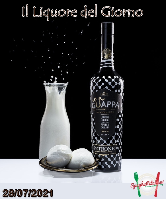 Guappa, l'unico Liquore con LATTE DI BUFALA CAMPANA, prodotto dall'Antica Distilleria petrone di Mondragone (CE)