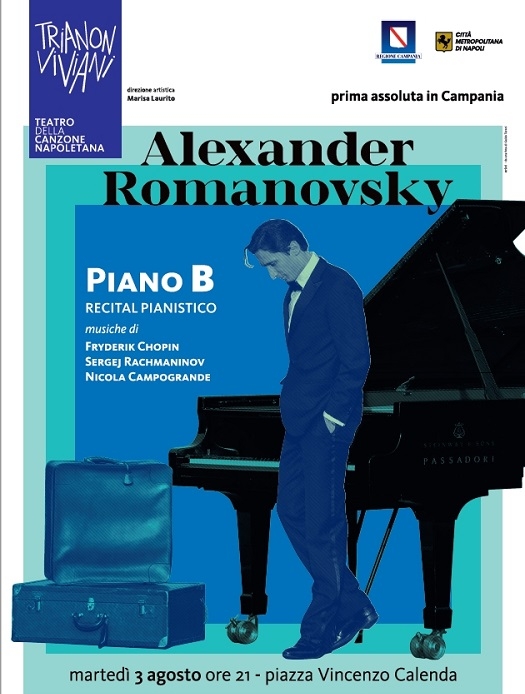 Il Piano B di Alexander Romanovsky in recital a piazza Calenda

