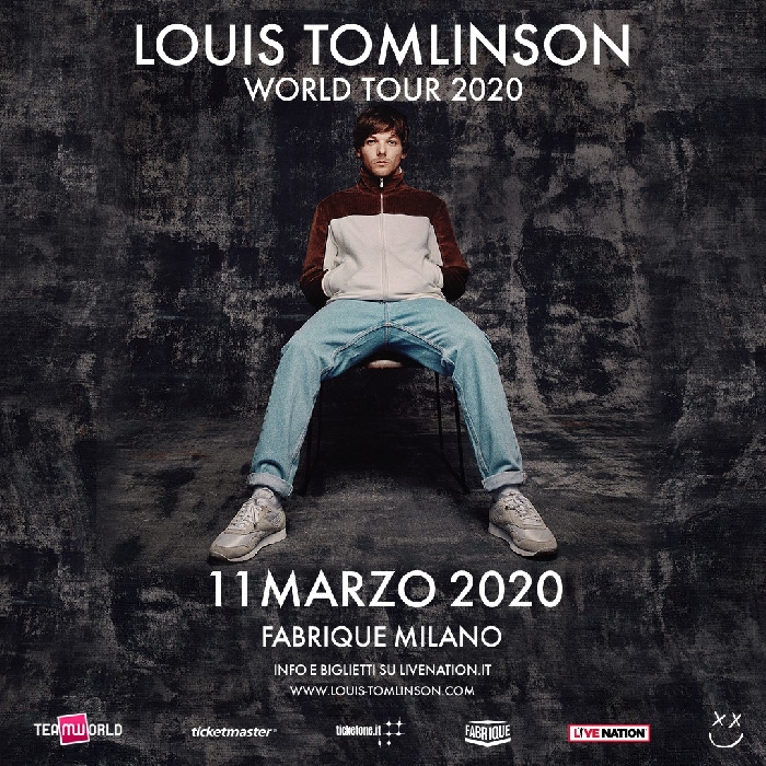 Louis Tomlinson al Fabrique di Milano l'11 Marzo 2020