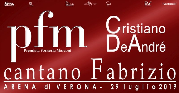 PFM e Cristiano De Andrè cantano Fabrizio