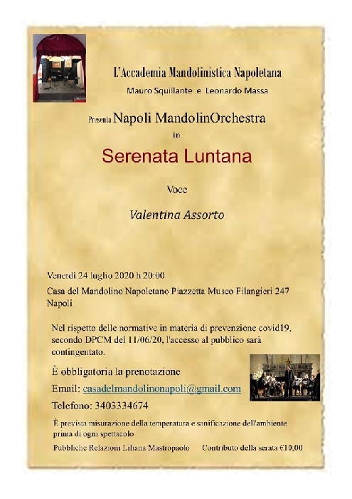 SERENATA LUNTANA Napoli MandolinOrchestra in concerto - AMN
