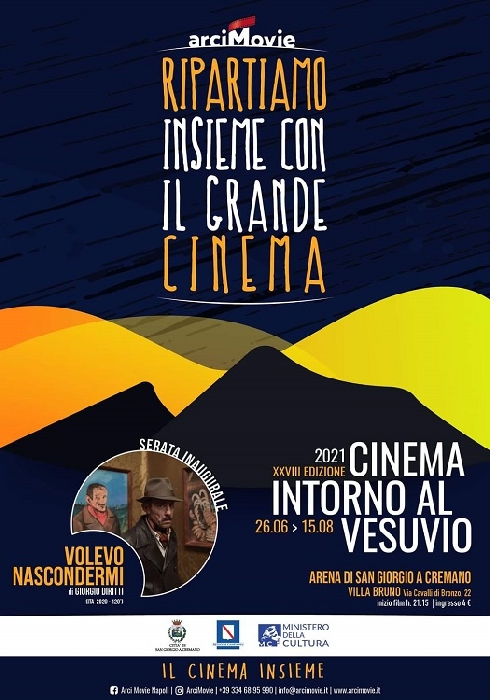 Sabato 26 giugno Al via la XXVIII edizione di Cinema intorno al Vesuvio a cura di Arci Movie 44 serate di cinema, ospiti e cortometraggi

