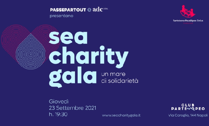 Sea Charity Gala, evento di beneficenza al Club Partenopeo Giovedì 23 settembre dalle ore 19:30, Napoli.
