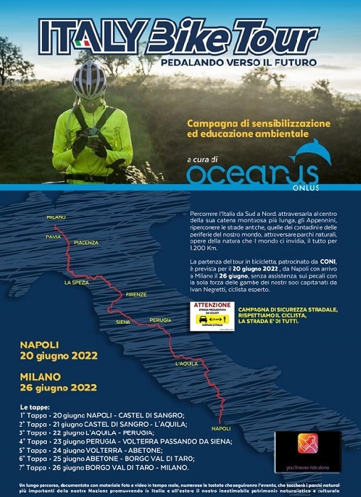 Transizione ecologica: il futuro viaggia su due ruote, pubblicate le date di ITALY Bike Tour 2022 