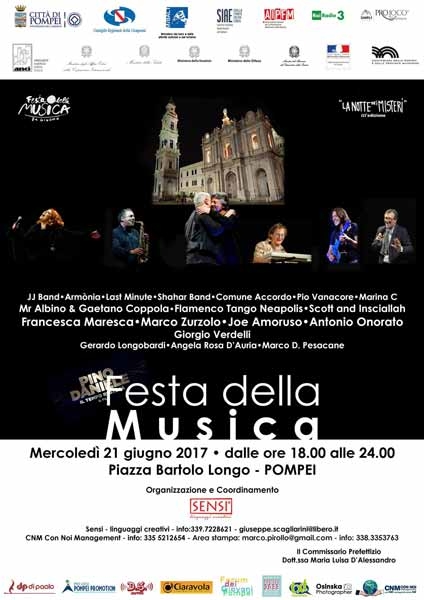 Tributo a Pino Daniele e Rino Zurzolo - Festa della Musica a Pompei