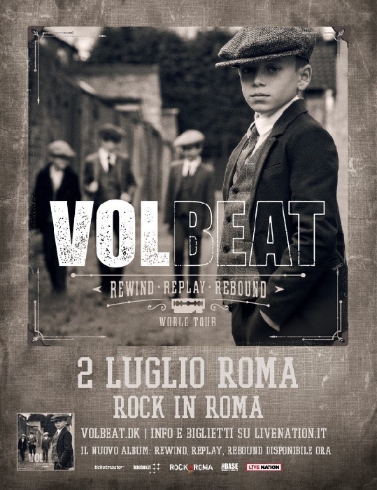 Volbeat a Roma nel mese di Luglio