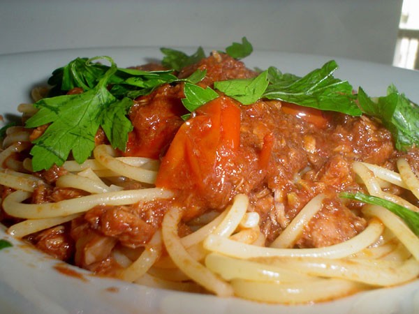 Spaghetti tonno, noci e pomodorini (23/12/2012)