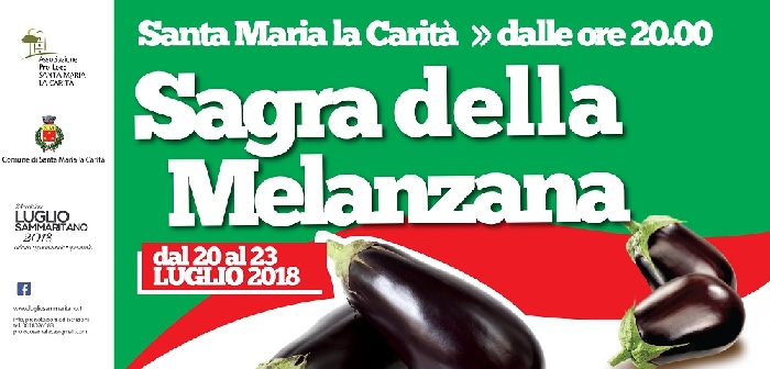 la Sagra della melanzana che si svolgerà il prossimo fine settimana a S. Maria la Carità (Napoli)