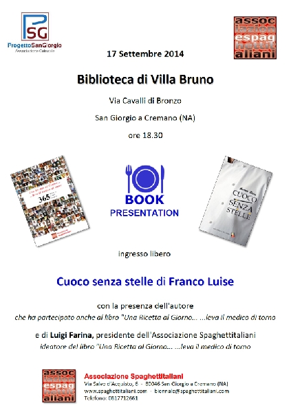 17/09 - Biblioteca di Villa Bruno - San Giorgio a Cremano (NA) - Presentazione di 