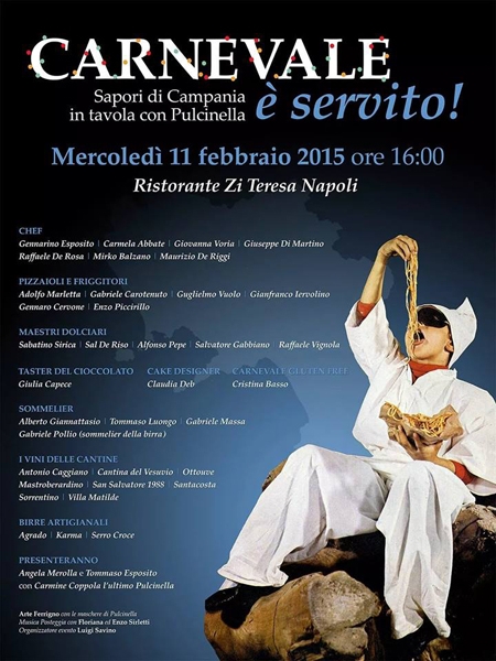 11/02 - Ristorante Zi Teresa - Napoli - Carnevale è servito - Sapori di Campania in tavola con Pulcinella