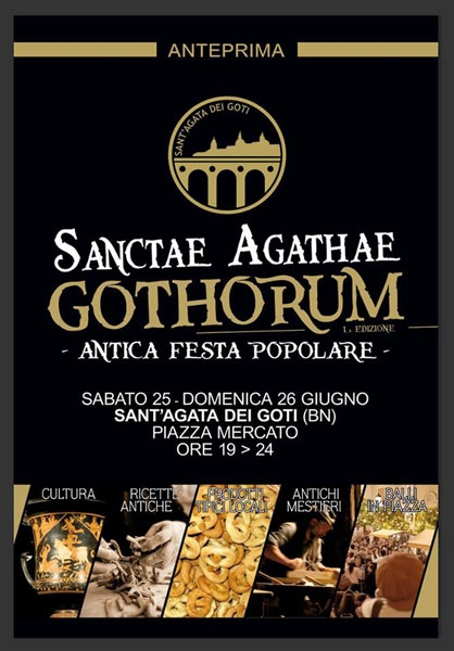 25 e 26 giugno - Sant'Agata dei Goti (BN) - Sanctae Agathae Gothorum - Antica Festa Popolare