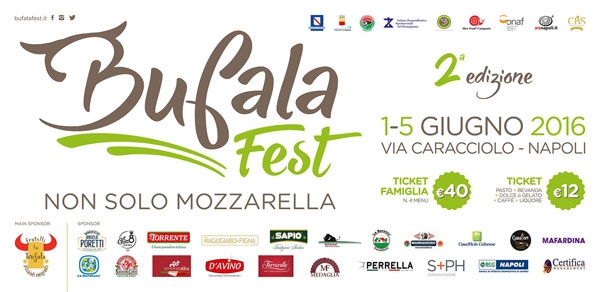 Bufala Fest, cinque giorni dedicati alla filiera bufalina sul lungomare di Napoli dal 1° al 5 giugno