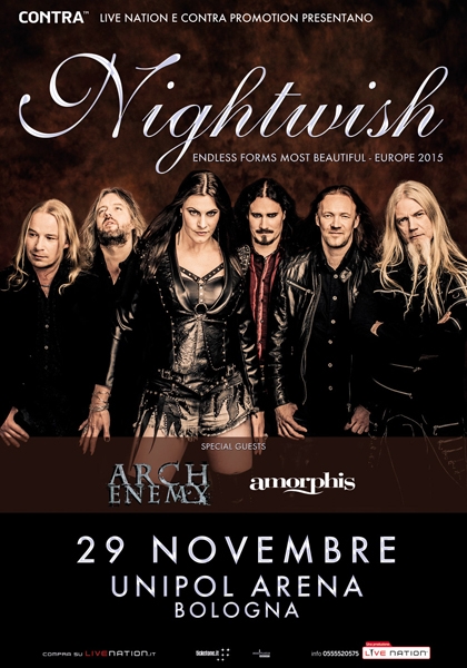 Nightwish in Italia a Novembre
