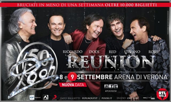 Concerto dei Pooh all'Arena di Verona