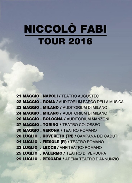 Niccolò Fabi Tour 2016