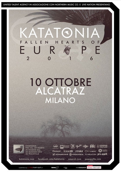 KATATONIA: il tour del nuovo album, data unica italiana ad Ottobre a Milano