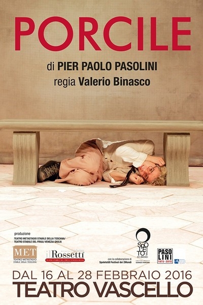 Porcile di Pier Paolo Pasolini dal 16 al 28 Febbraio al Teatro Vascello di Roma