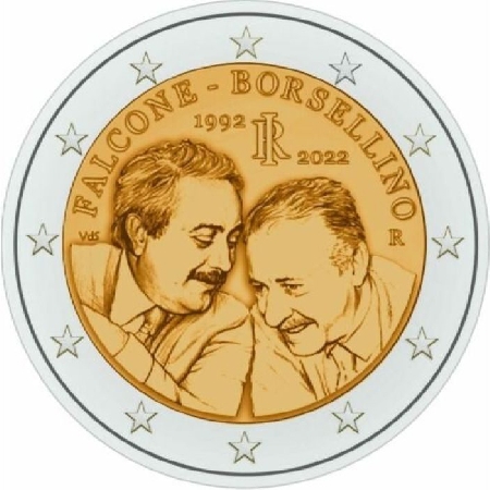 Moneta di 2 Euro dedicata a Falcone e Borsellino