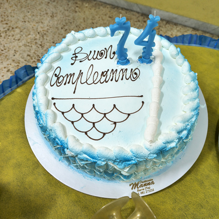 Torta del 74° compleanno di Luigi (6 Maggio 2026).
